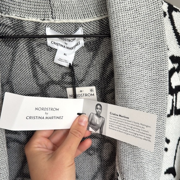 Nordstrom by Cristina Martinez cardigan sweater XL - Picture 2 of 3